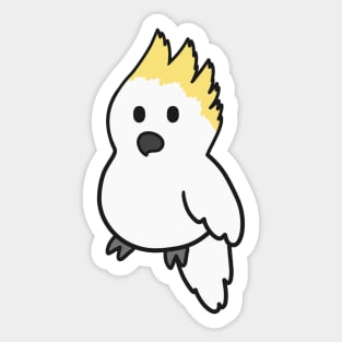 Cute White Cockatoo Sticker